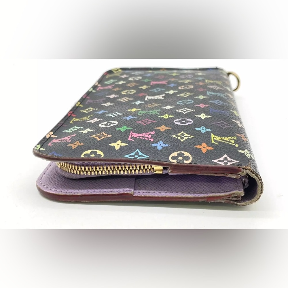 Auth Louis Vuitton Monogram Multicolor Portefeuille Insolite Wallet W/B - Picture 5 of 17